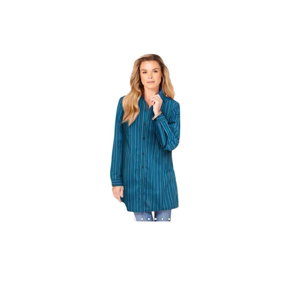 NWT Roaman’s Long Sleeve Kate Big Shirt Sz 20W